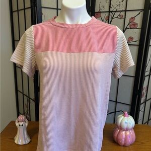 Pink Striped Women's Top